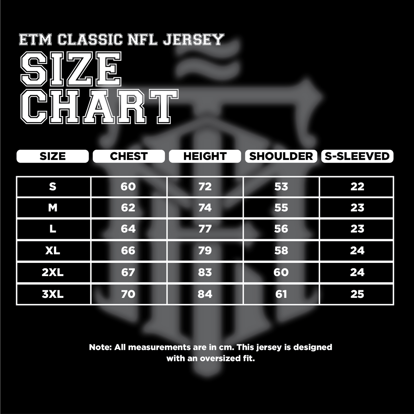 ETM CLASSIC NFL JERSEY